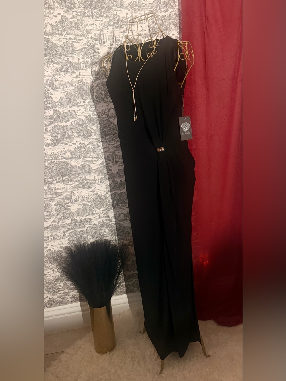 The Heiress’s Grand Entrance | Glamorous Black Evening Gown NWT